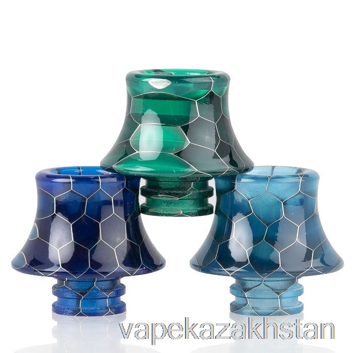 Vape Kazakhstan 510 Cone Snake Skin Resin Drip Tip Red